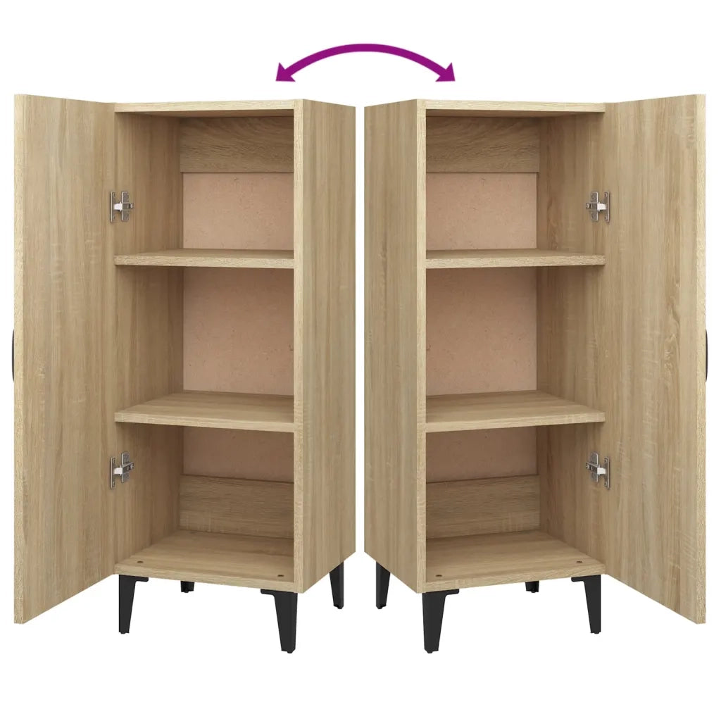 Credenza Rovere Sonoma 34,5x34x90 cm in Legno Multistrato cod mxl 15671