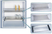 Scolapiatti acciaio inox diverse misure Taglia: CM 56