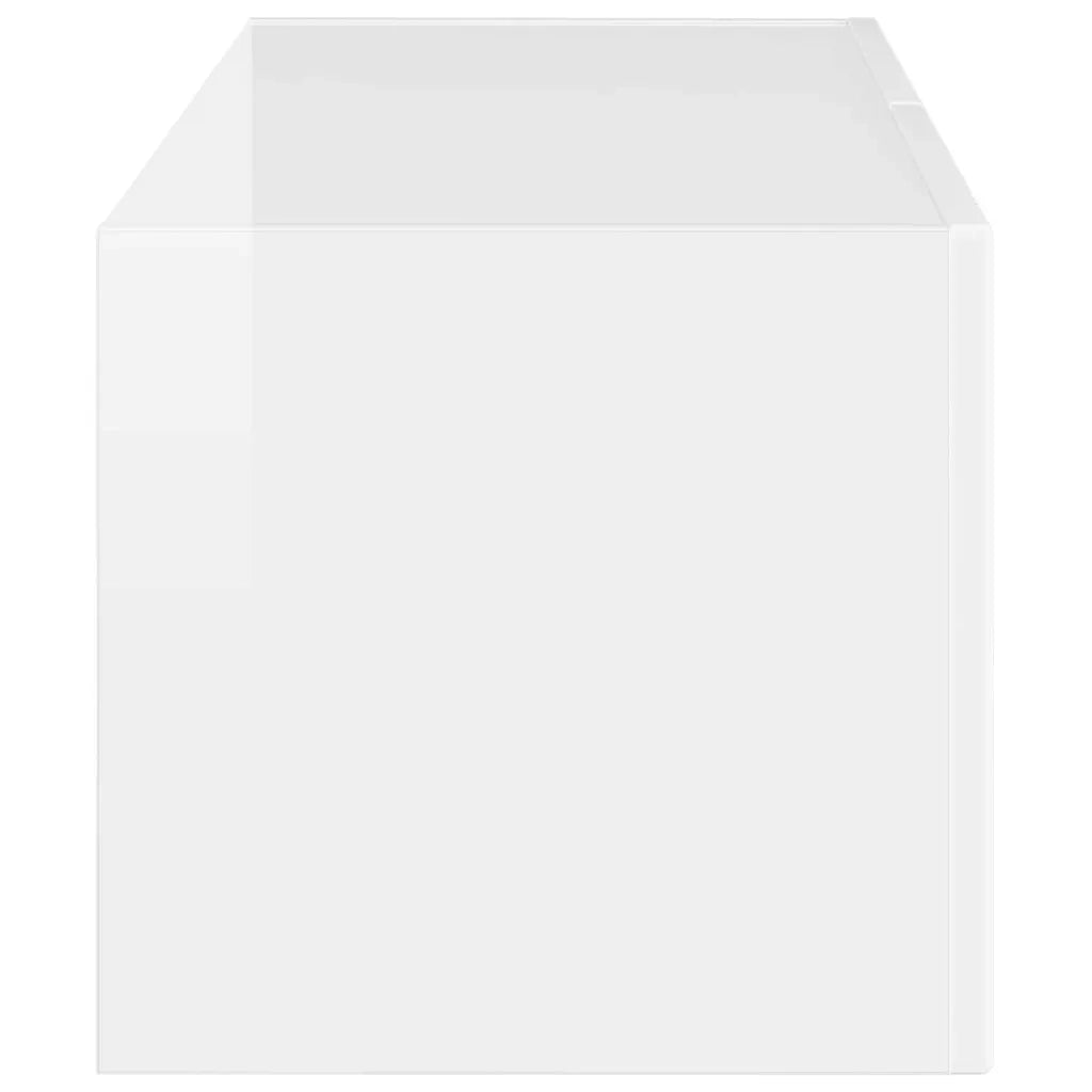 Mobile TV da parete Bianco Lucido 78,5 x 31 x 29,5 cm 892217