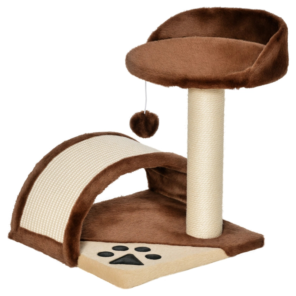 Tiragraffi Albero per Gatti ¨C zephmum ¨C Marrone 36x36x44 cm