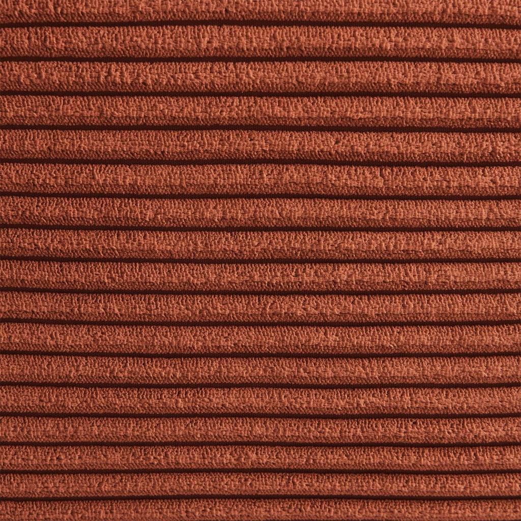 Poggiapiedi per poltrona sokol in velluto a coste, terracotta