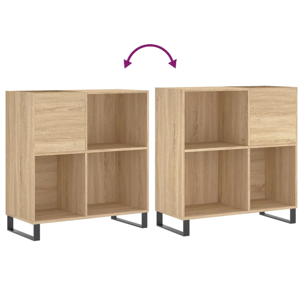 Mobile Porta Dischi Rovere Sonoma 84,5x38x89 Legno Multistrato CFW8737611