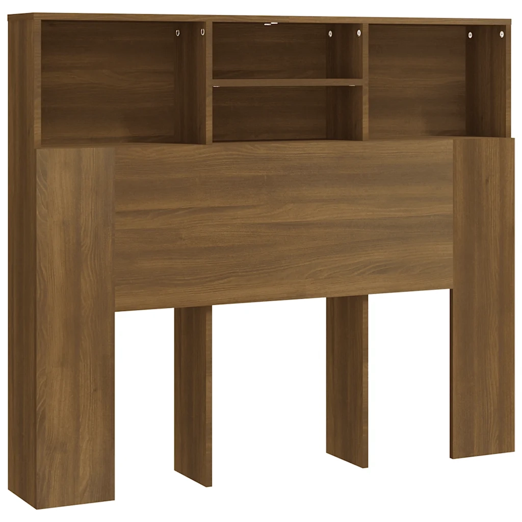 Testiera con Scomparti-Testata del letto Rovere Marrone 120x19x103,5 cm
