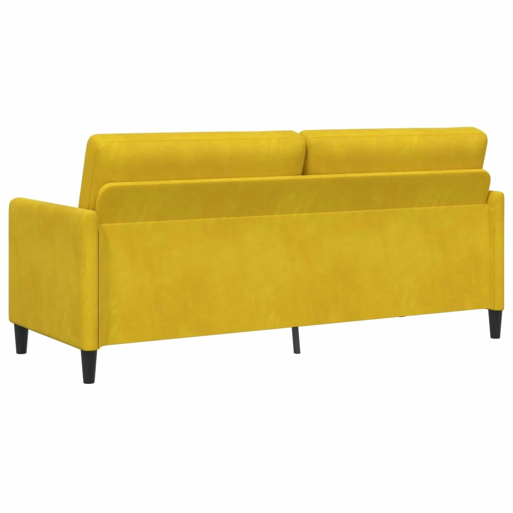 Divano con Storage Giallo 192 x 78 x 87 cm Poliestere 42036996