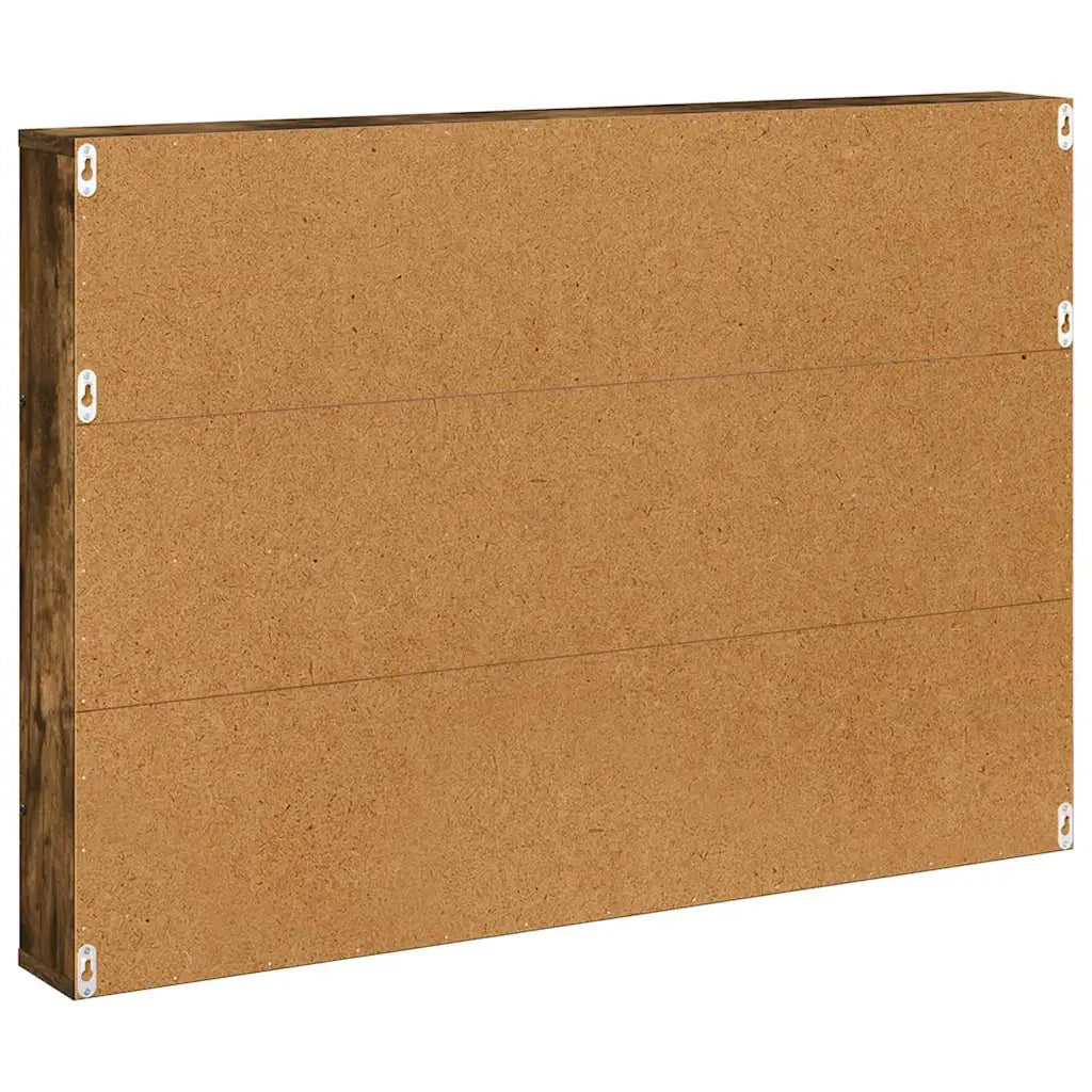 Scaffale per riviste 2 pcs Rovere fumé 100 x 12 x 70 cm 890857
