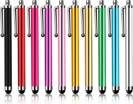 Penne stilografiche capacitive per touchscreen universali - pacchetto da 20 - vari colori