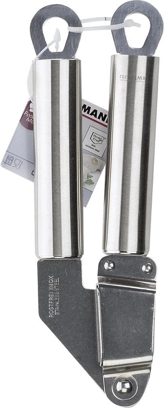 Impastatrice di aglio in acciaio inossidabile - Utensile di cucina pratica con manico ergonomico - Argento - 1 pezzo
