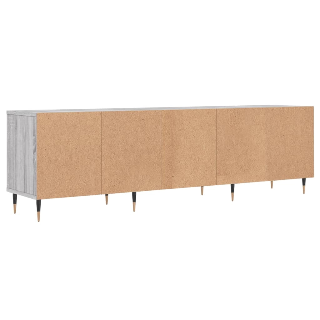 Mobile TV multimediale scaffale TV mobile TV sala da pranzo soggiorno camera da letto Sonoma 150 x 30 x 44,5 cm legno ingegnerizzato grigio 02_0028394