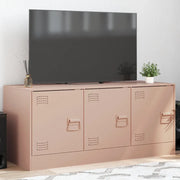 Mobile Porta TV-Mobile per TV-Credenza TV Rosa 99x39x44 cm in Acciaio 398086