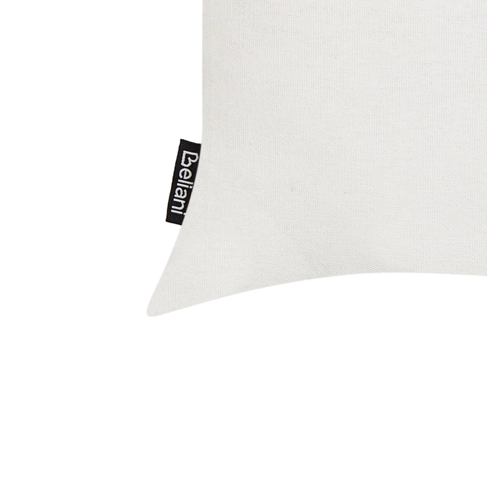 Set di 2 cuscini decorativi in cotone bianco 35 x 50 cm stile moderno soggiorno