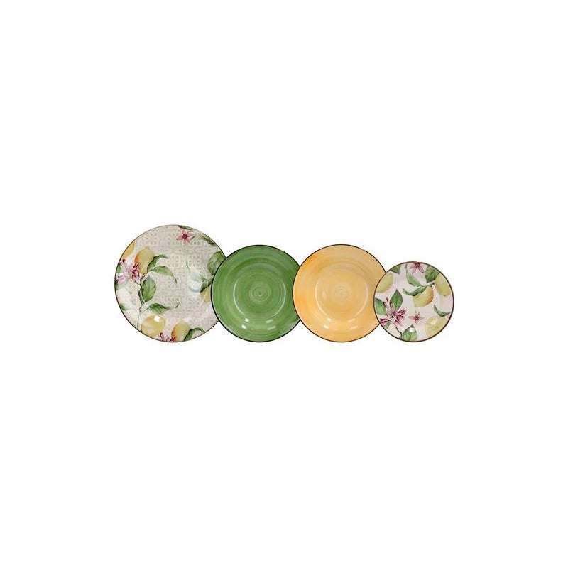 Servizio piatti 18 pezzi Zagara Multicolor