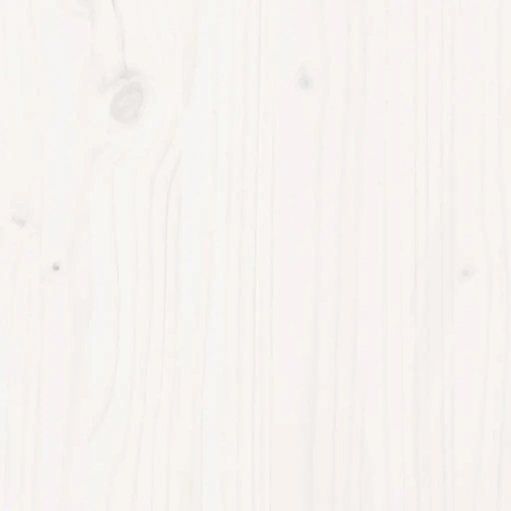 Sedia da patio-Sedia da Giardino Bianca 62x56x77 cm in Legno Massello di Pino