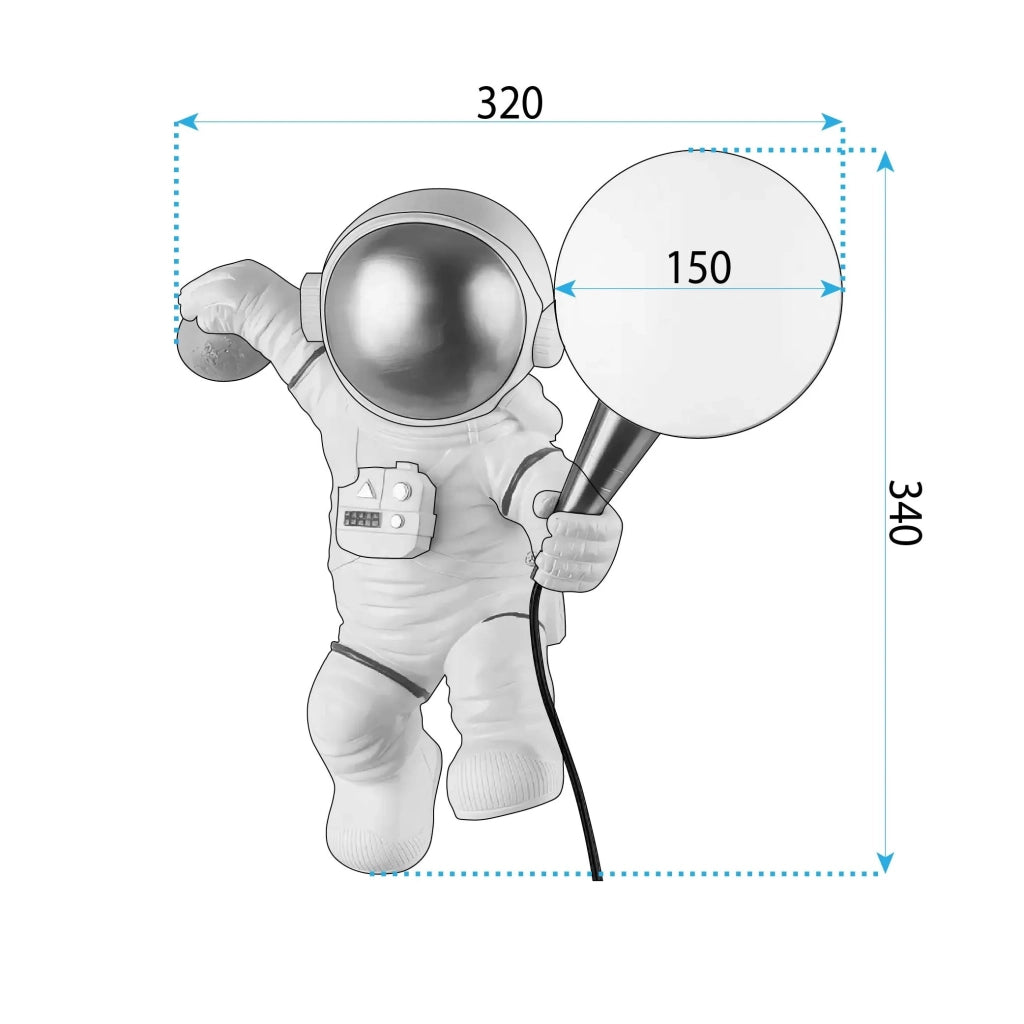 Applique Da Parete Astronauta APP1804-1W Cosmo