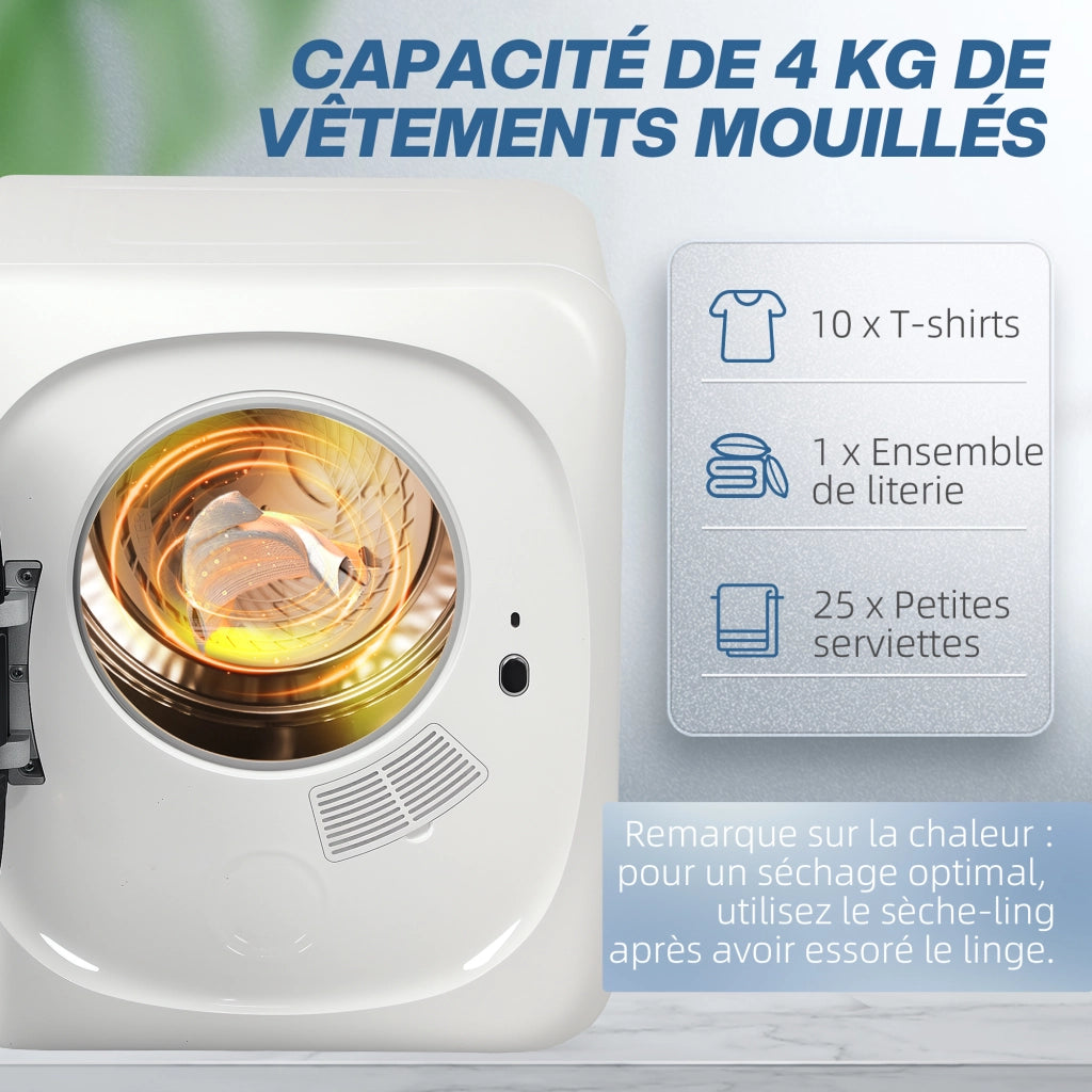Asciugatrice a Evacuazione Frontale ¨C Xylo ¨C 800W 4Kg Acciaio Inox 5 Programmi