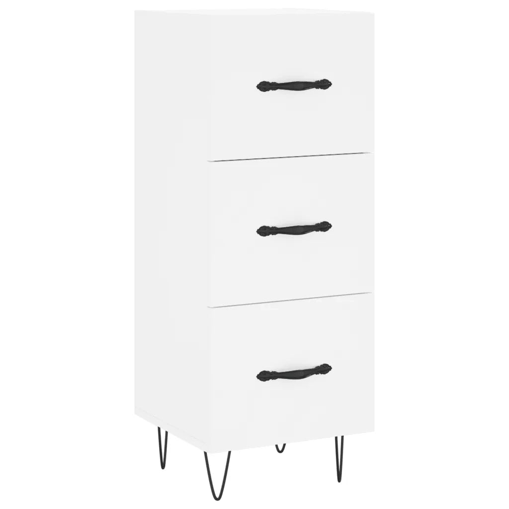 Credenza-Buffet-Armadio da cucina Bianca 34,5x34x90 cm in Legno Multistrato 479392
