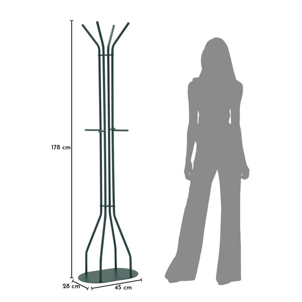 Appendiabiti da Terra VKH1109, Beige, Metallo, 45x28x178 cm
