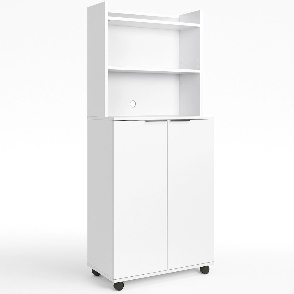 Mobile Stazione Coffee Angolo Bar Snack da Ufficio Credenza Multiuso per Caffè