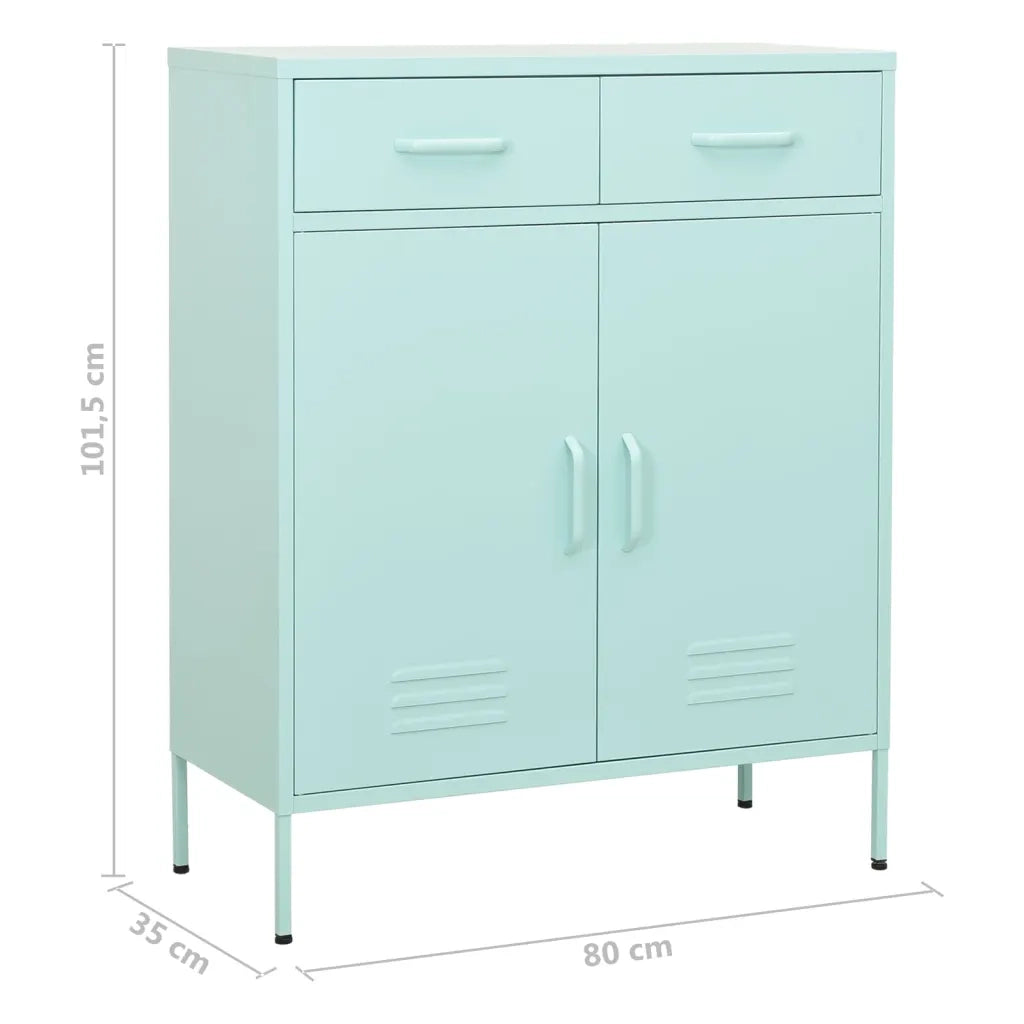Armadietto Menta 80x35x101,5 cm in Acciaio 336158