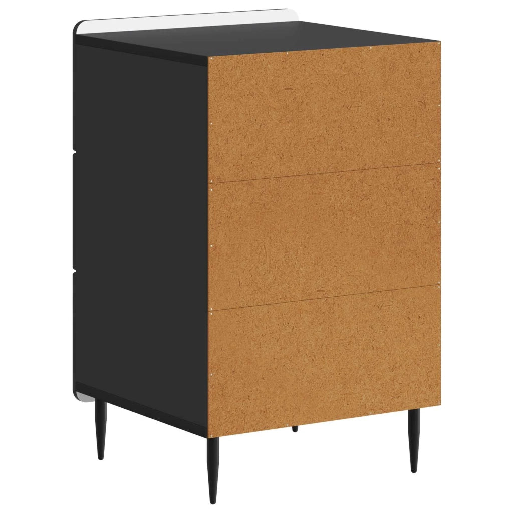 Armadio da Notte Nero 43x 41 x 68 cm Legno ingegnerizzato 894326