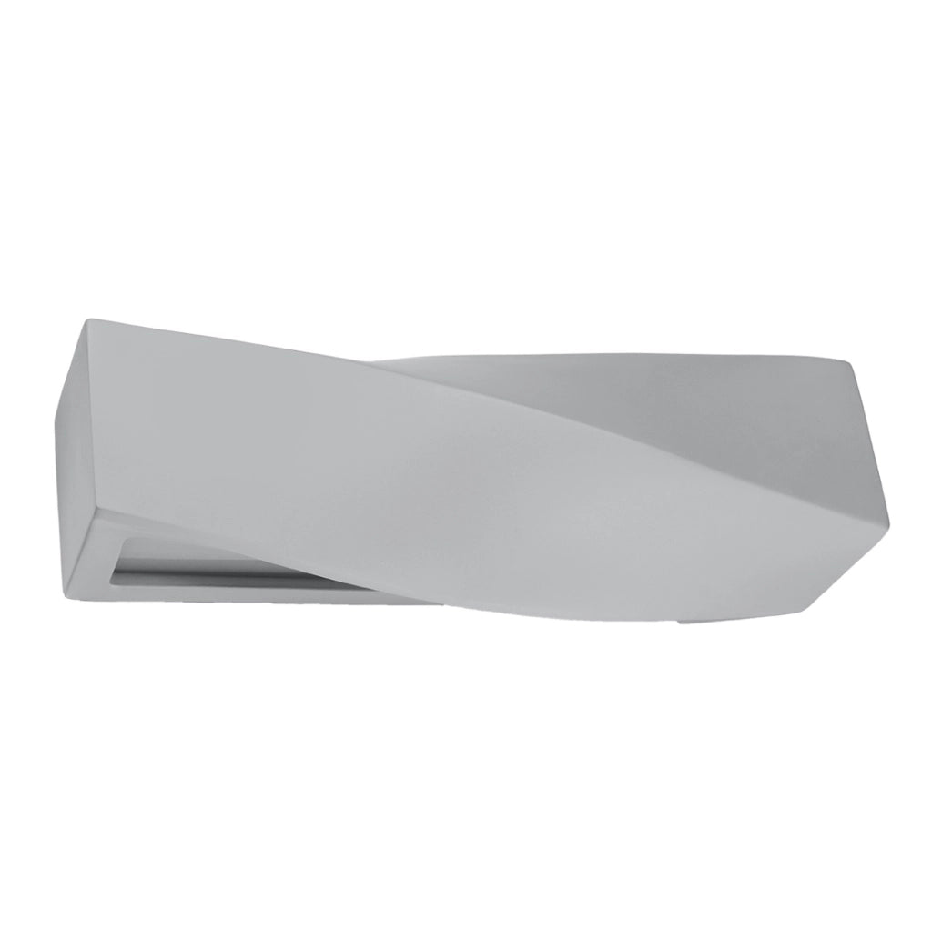 Applique DELTIO grigio/bianco in gesso E27 Pure Lume