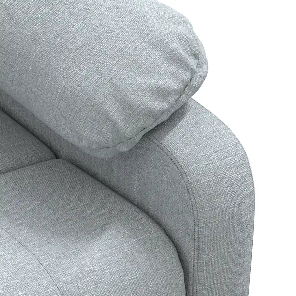 Poltrona Massaggiante in Tessuto Grigio Chiaro 289672