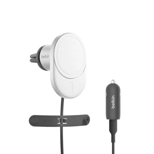 Belkin caricab. magnet.wirel. p. auto  Qi2(15W),con aliment. 20W