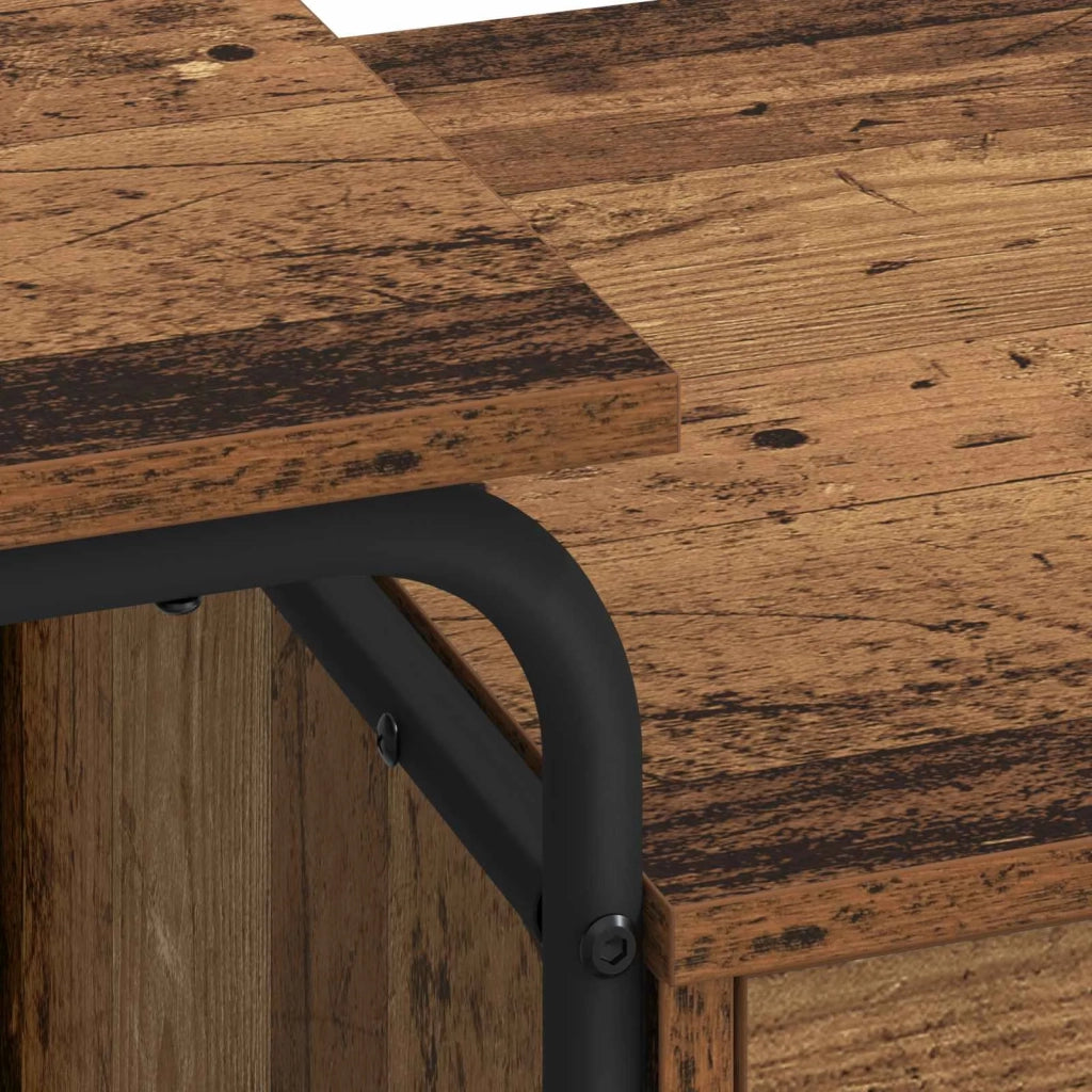 Scrivania con Spazio di Archiviazione Legno di quercia 8008000