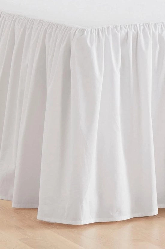 Matrimoniale coperta in biologico, altezza 60 cm, colore bianco, dimensioni 90 x 200 cm.