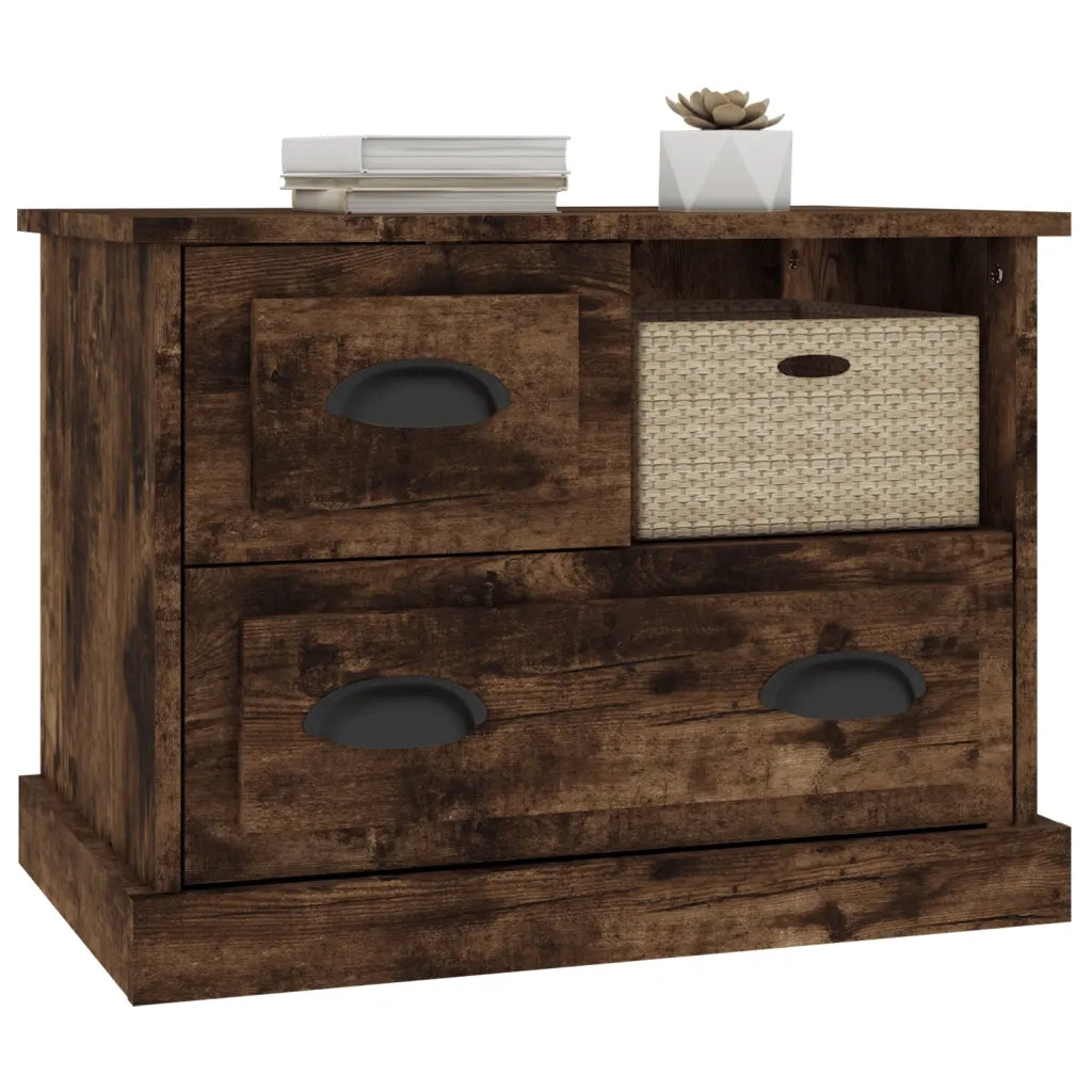 Comodino Rovere Fumo 60x39x45 cm 816365