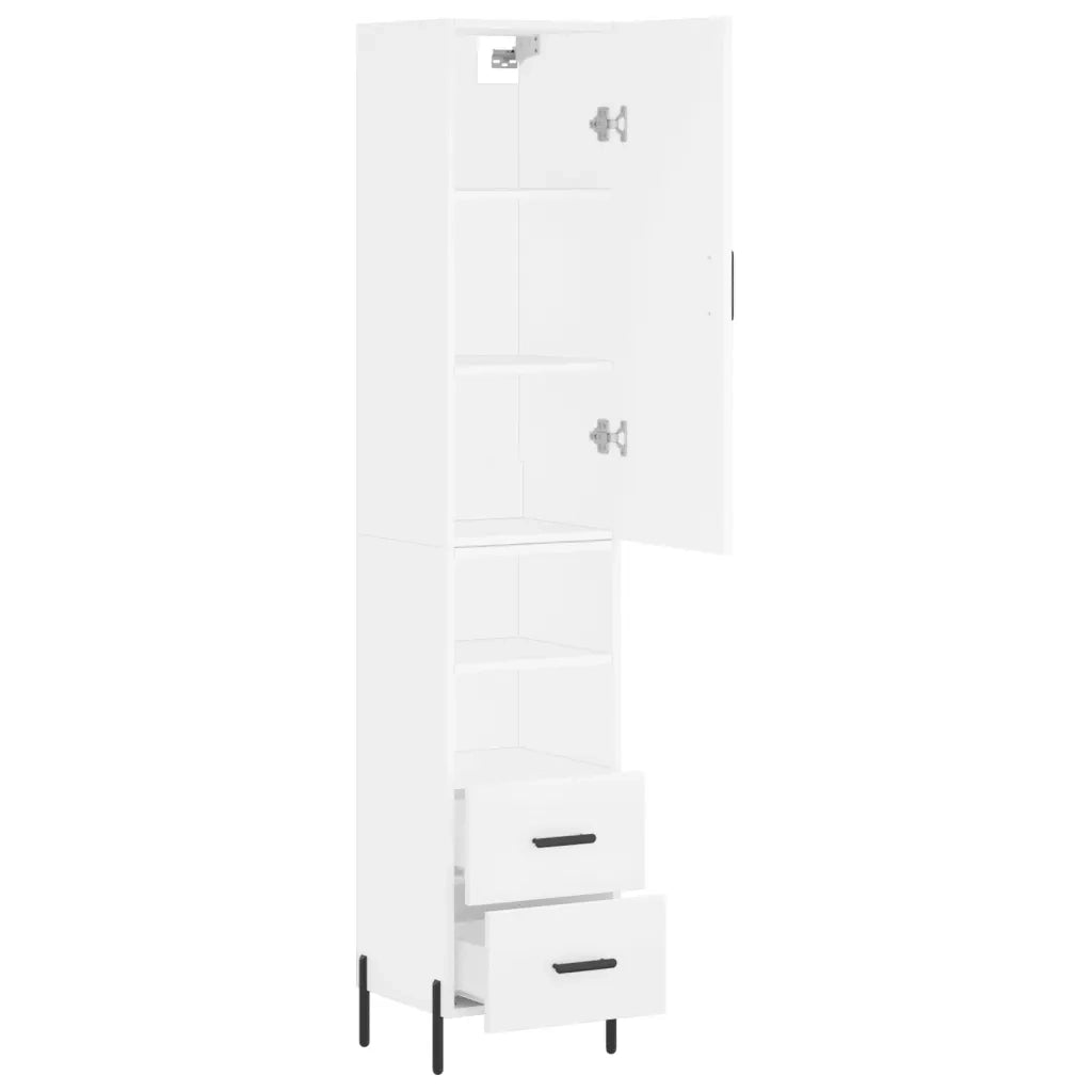 Credenza Bianca 34,5x34x180 cm in Legno Multistrato 3198921