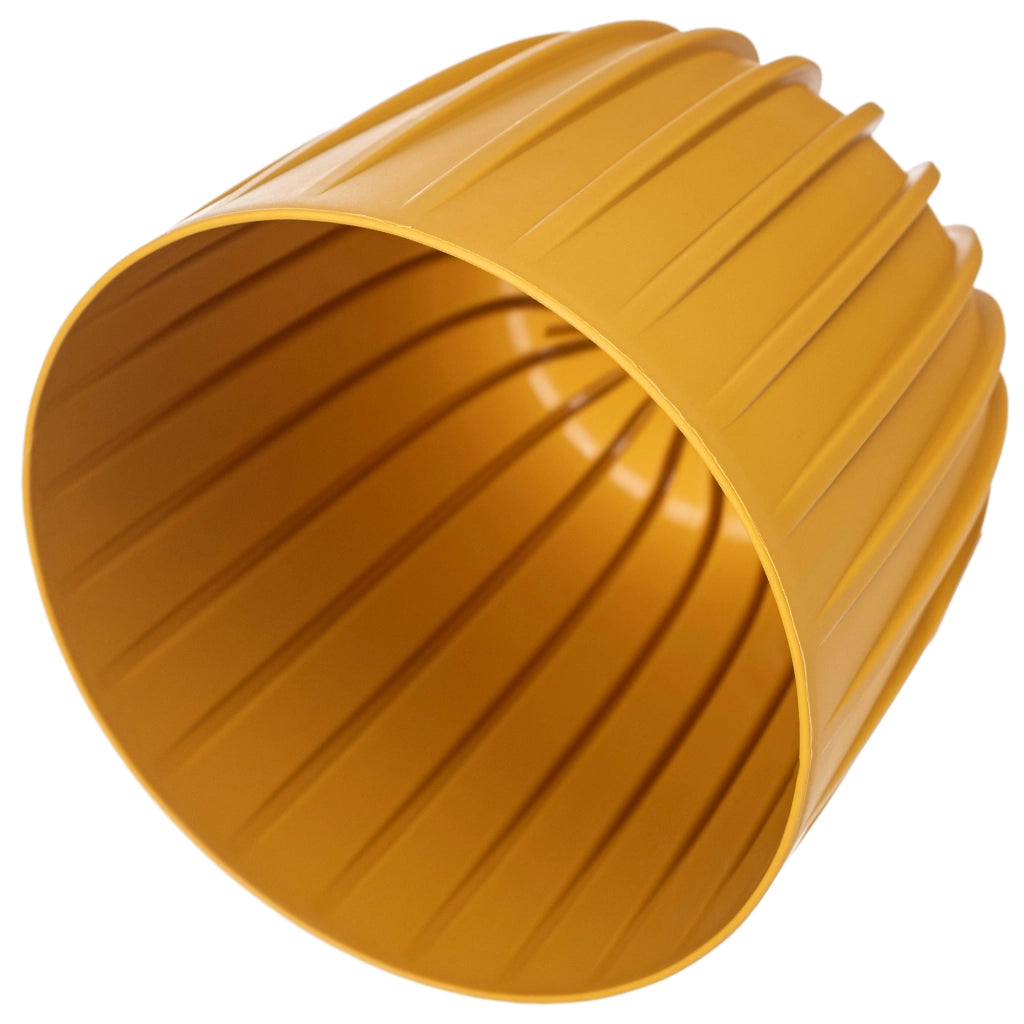 KADAX Vaso da fiori, coprivaso rotondo in plastica, 16 cm, colore giallo