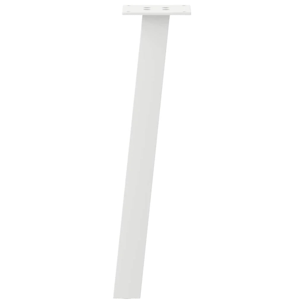 Set di 4 gambe per tavolino da caffè modernizzate da 42 cm con cuscinetti antigraffio in acciaio bianco 02_0056786