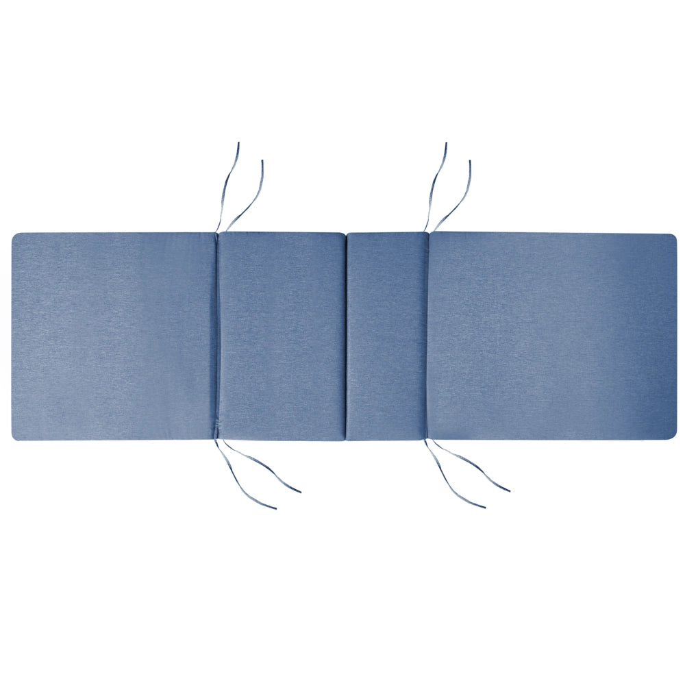 Cuscino per sdraio da giardino in tessuto poliestere blu cuscino per seduta e schienale design moderno cuscino da esterno