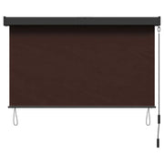 Tenda a rullo | Tenda avvolgibile Marrone 60 x 250 cm Tessuto e Alluminio