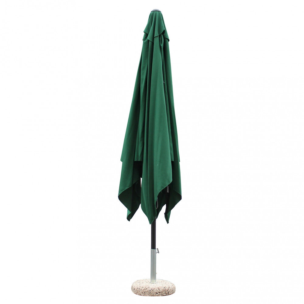 OMBRELLONE MERCURIO 3 X 3 P/C NERO TELO VERDE