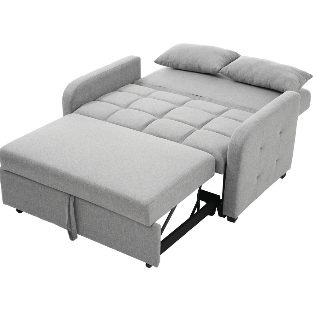 Divano letto pieghevole grigio antico 127x75x94 cm