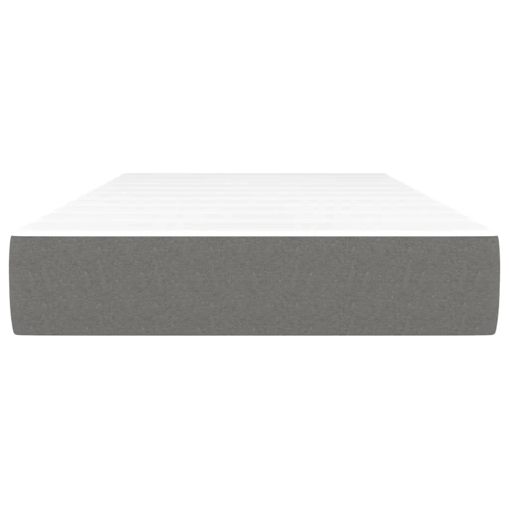 Materasso a Molle Insacchettate Rigidità Media Grigio Scuro 100x200x20 cm 347735
