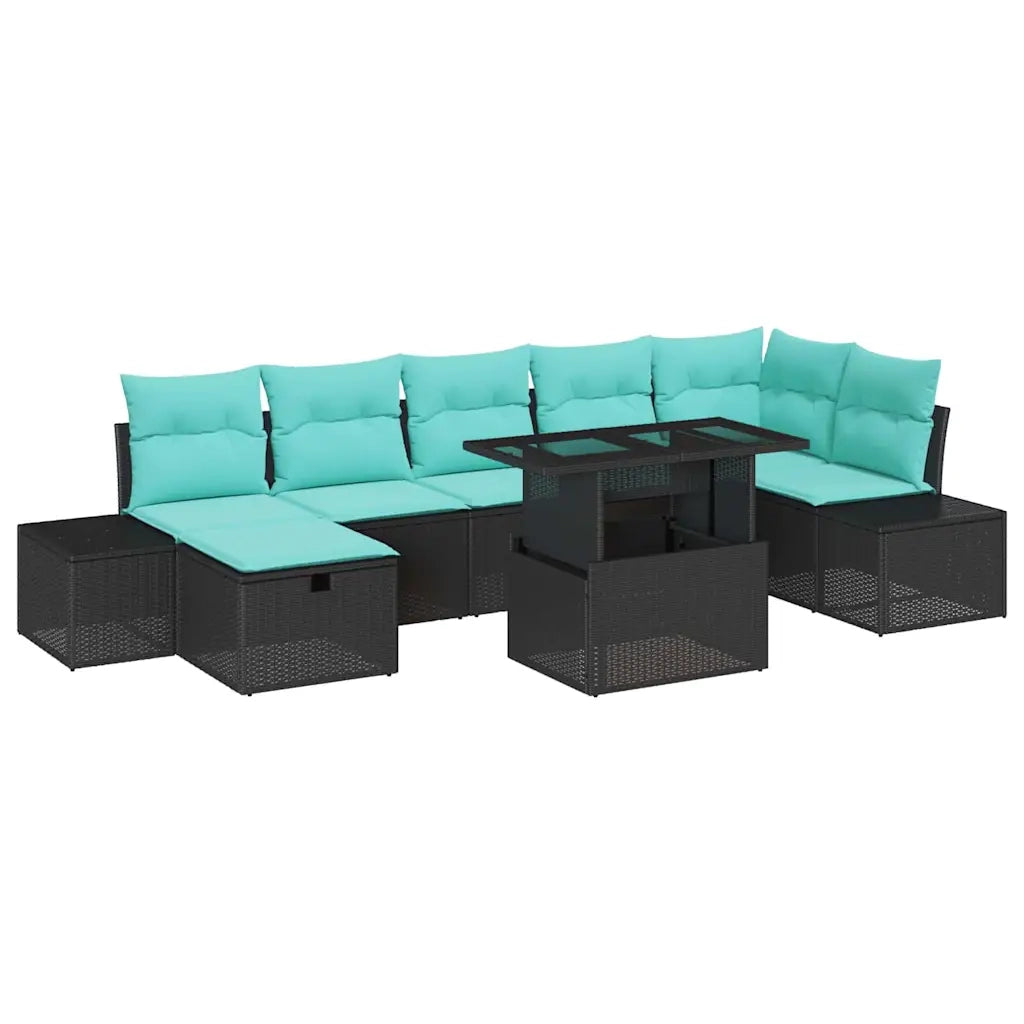 Set Divano da Giardino 8 pz polyrattan 3359893