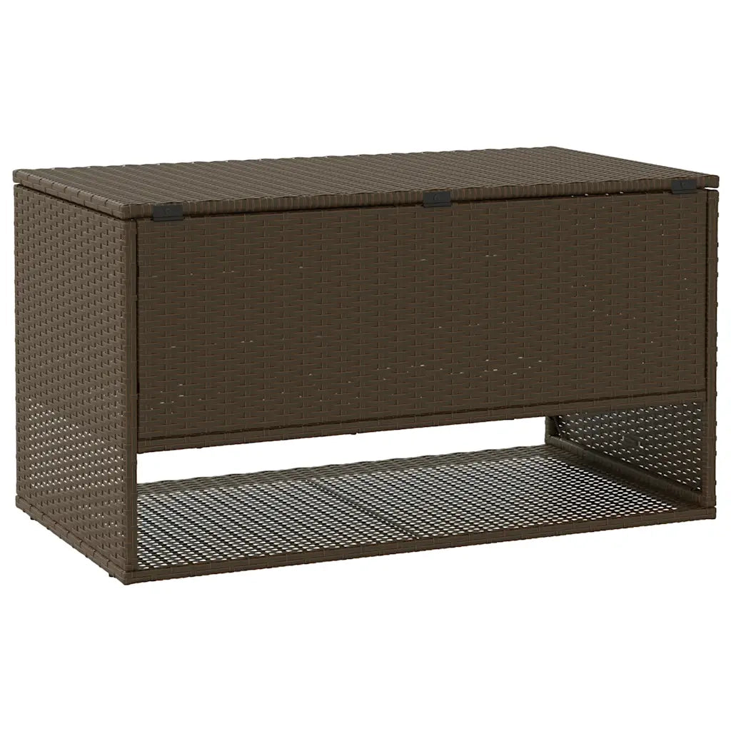 Scatola per Cuscini da Esterno Marrone 100x55x55,5cm Polyrattan CFW9795826