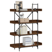 Libreria 4Ripiani Rovere Marrone 100x33x145,5 Legno Multistratocod mxl 86407