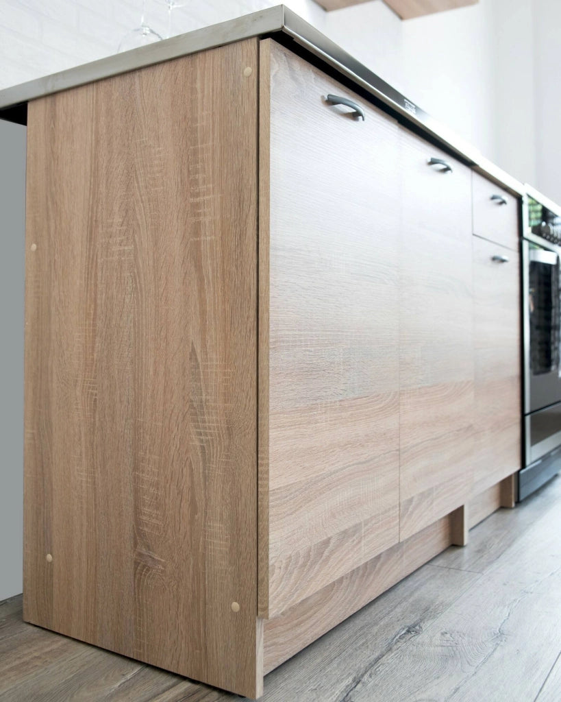 Cucinino Elettrodomestici non inclusi, Camerino, Cucina un Ripiano, Marrone Rovere