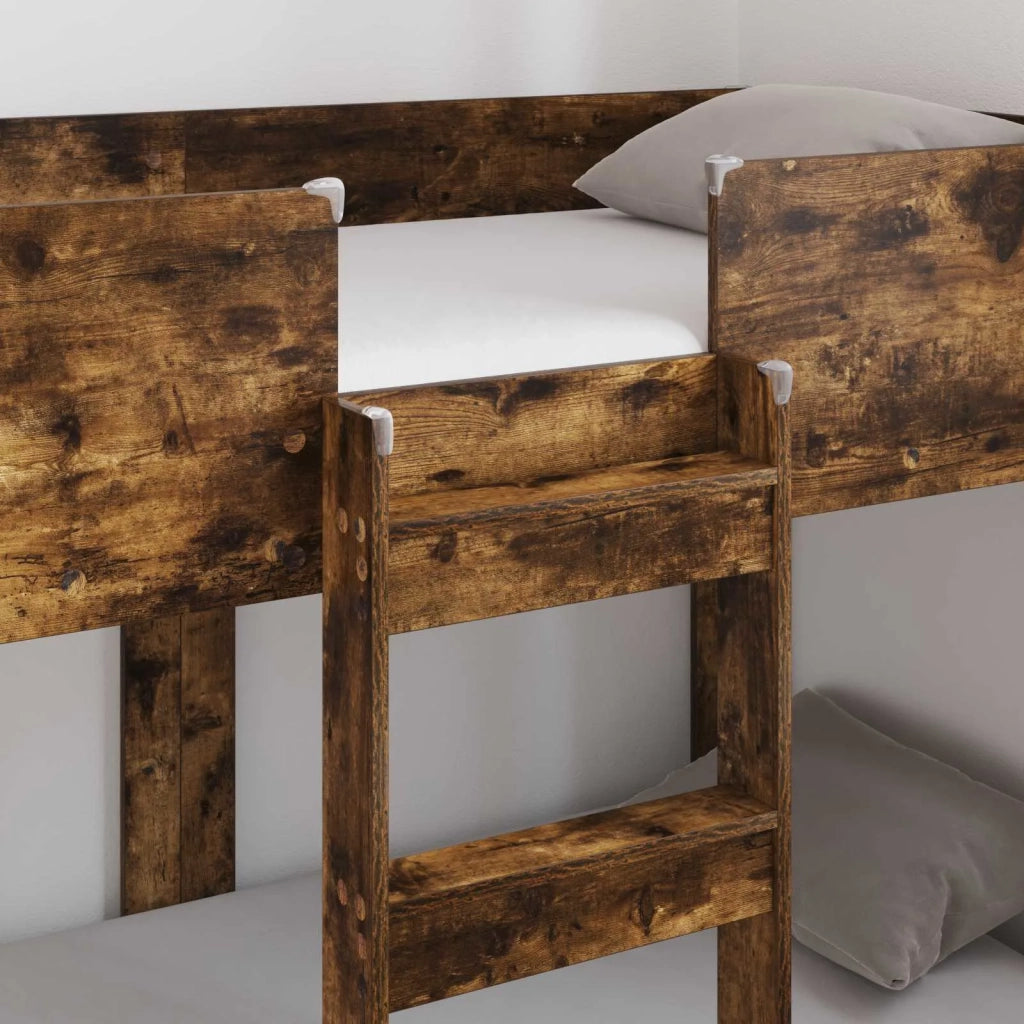 Letto a Castello per Bambini | Letto Infantile | Lettino Rovere fum¨¦ 80 x 160 cm