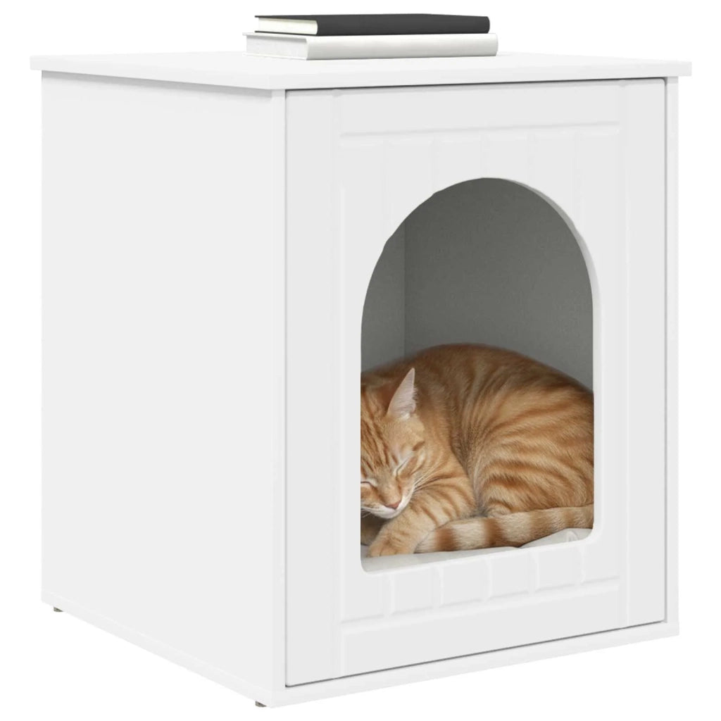 Casa per Gatti Bianco 53 x 52 x 62 cm Legno multistrato 8000707