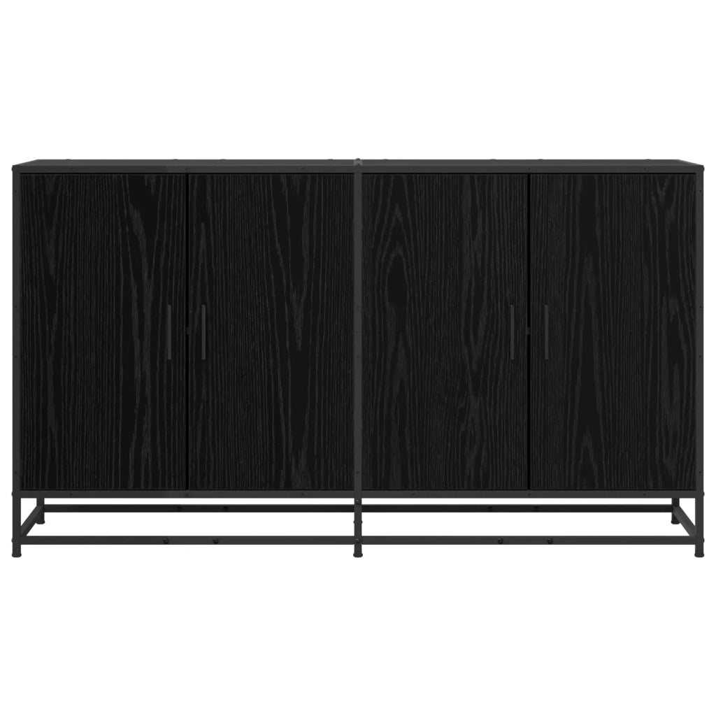 Credenza Rovere Nero 134 x 35 x 76 cm Legno ingegnerizzato 3446628