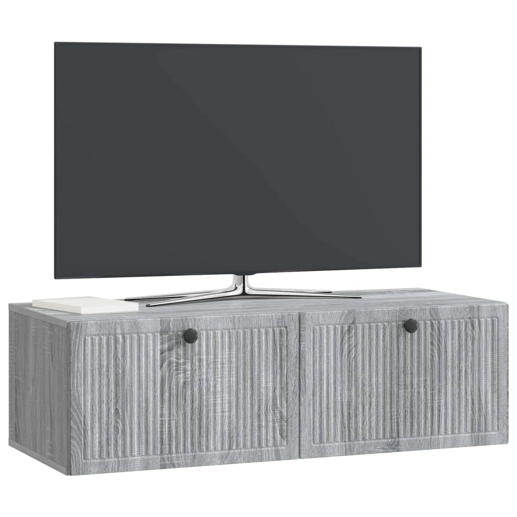 Mobile Porta TV da Muro Grigio Sonoma 98 x 41 x 30 cm