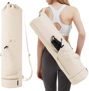 Tas per Yoga con Cintura Regolabile - Separazione Umidità/Temperatura - Porta Bicchiere - Leggero - Resistente ai Sforzi - Dimensioni 78x19 cm