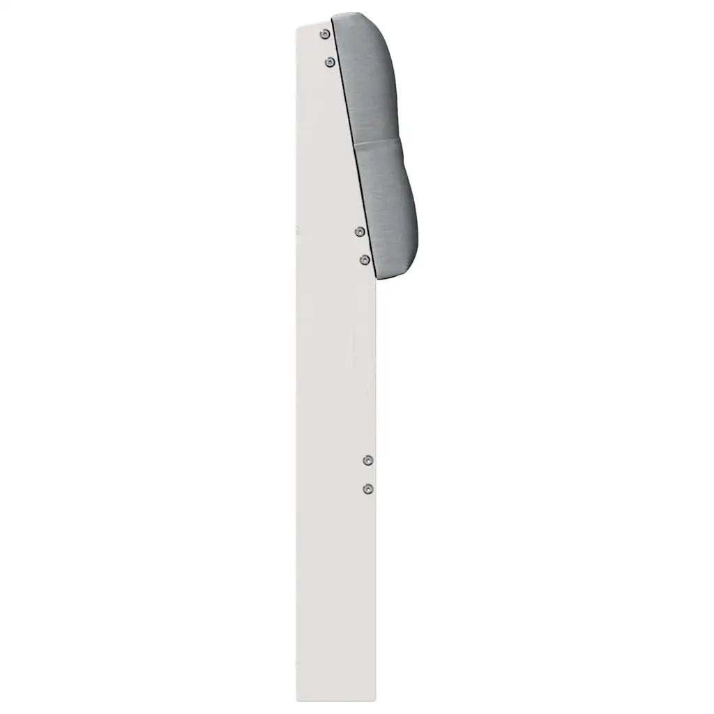 Testiera imbottita Grigio chiaro 100 cm Pino massello 879193