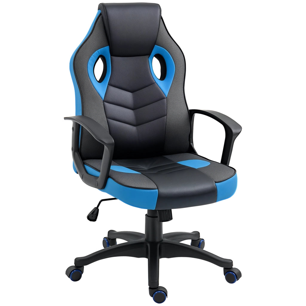 Sedia da Gaming Poltrona da Ufficio Girevole con Rotelle in Similpelle