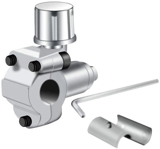Valvola a passaggio BPV-31 - 3-in-1 accesso - Adatto per tubi 1/4", 5/16", 3/8" - Regolabile - Zinklegering - Compreso 2 pezzi - Valvola a passaggio