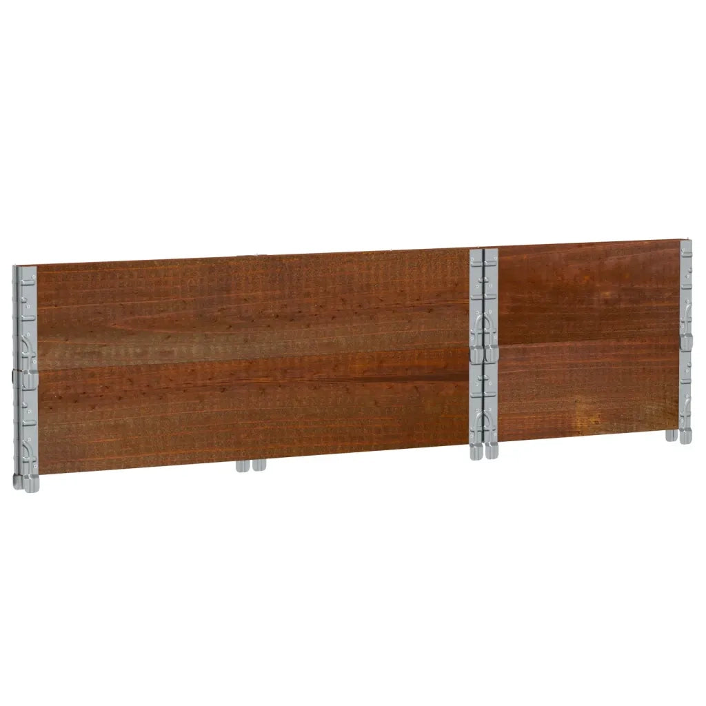 vidaXL Paretali per Pallet 2pz Marroni 100x50cm Legno Massello di Pino